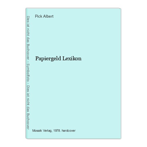 Papiergeld lexikon albert - papiergeld,