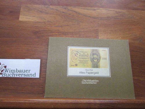 Altes papiergeld albert pick - altes, papiergeld.