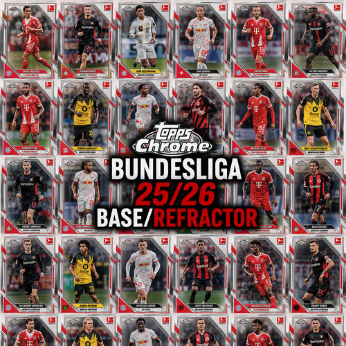 Topps chrome bundesliga 26 - bundesliga, 25/26